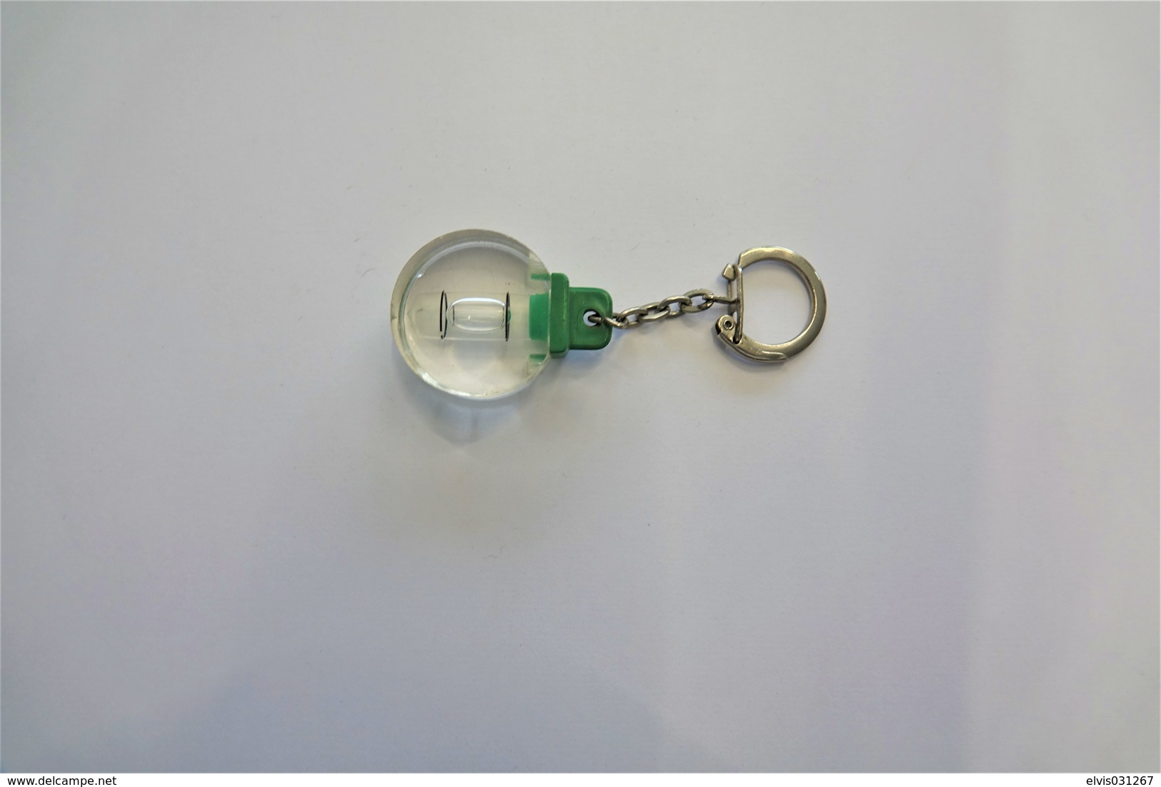 Vintage KEYCHAIN : MINIATURE TOOL SPIRIT LEVEL - RaRe - 1970's - Porte-cles - Porte-clefs