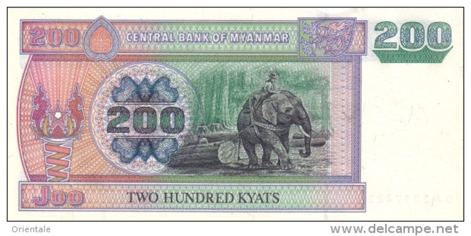 MYANMAR  P. 78 200 K 2004 UNC - Myanmar