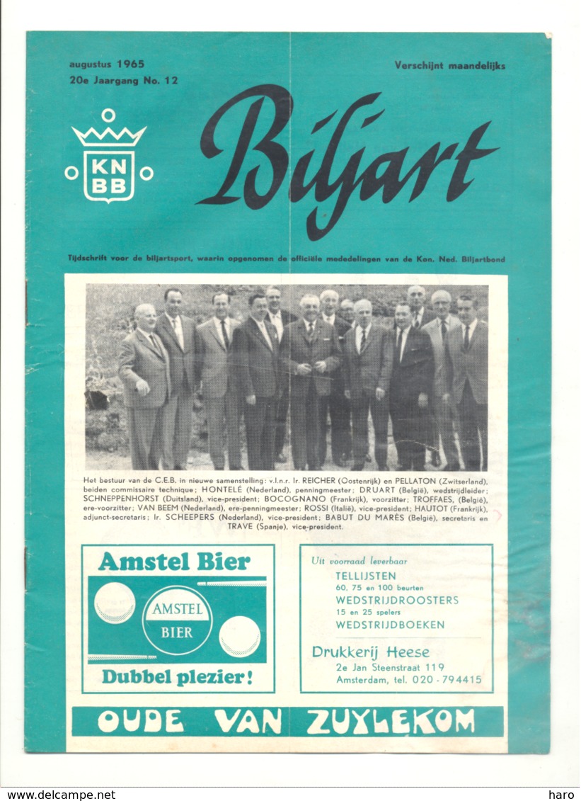 BILLARD - BILJART N° 12 De 1965.(jm) - Autres & Non Classés