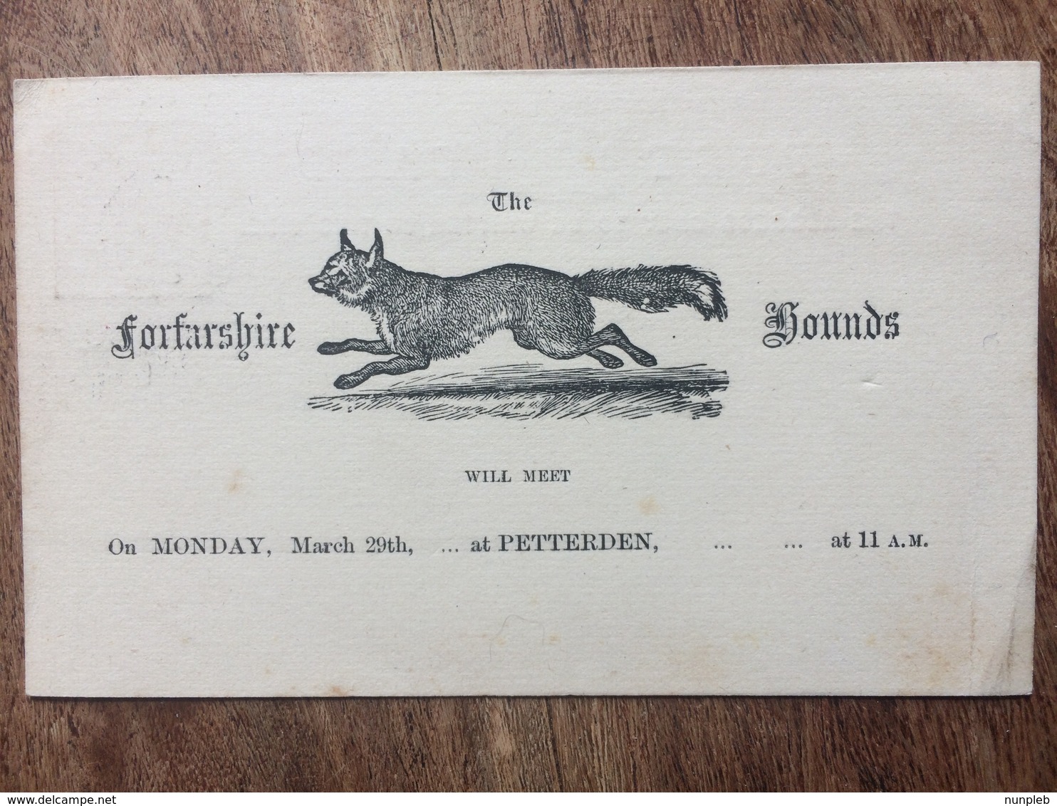 GB Victoria 1880 Postmark Forfar To Montrose - Excellent Illustration To Rear `Forfarshire Hounds` - Covers & Documents