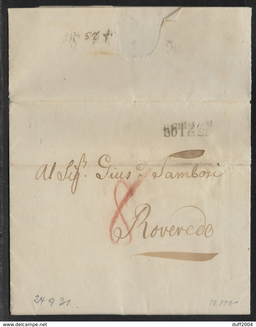 DA BOLZANO A TRENTO - 24.9.1831. - 1. ...-1850 Prephilately