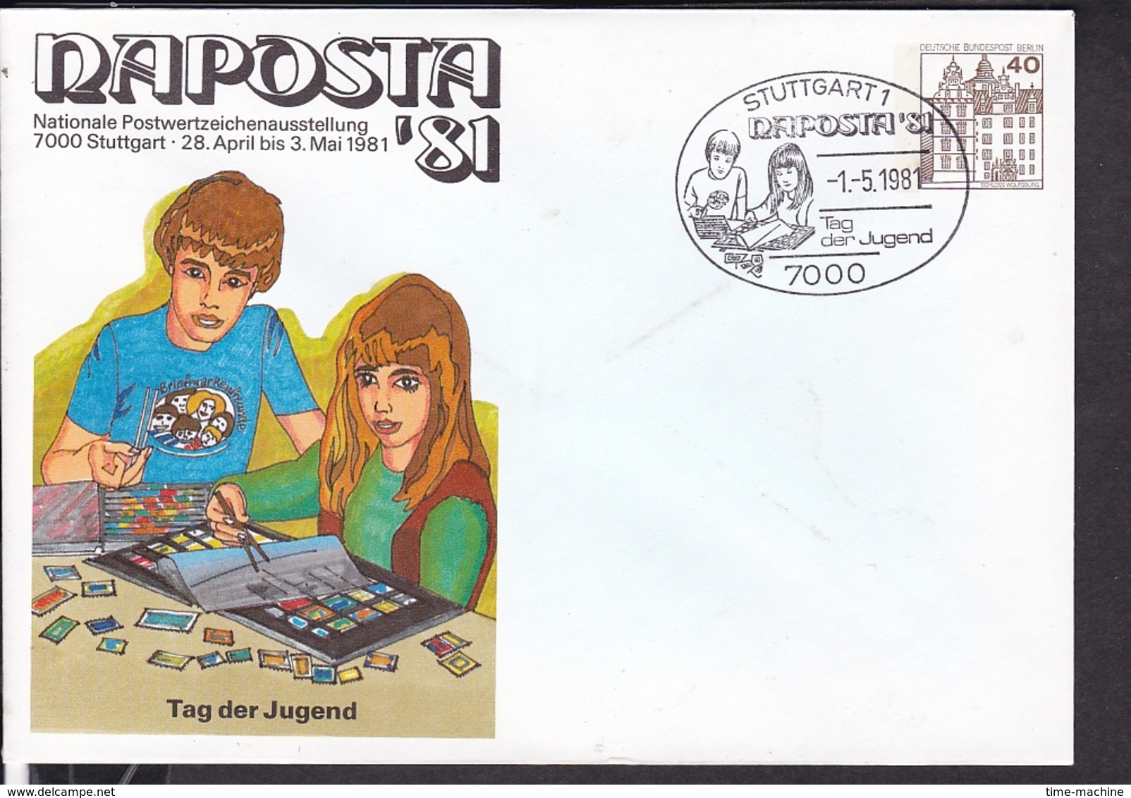 2 Ganzsachen Umschlag Naposta Stuttgart 1981 ,sonderstempel - Sobres Privados - Nuevos