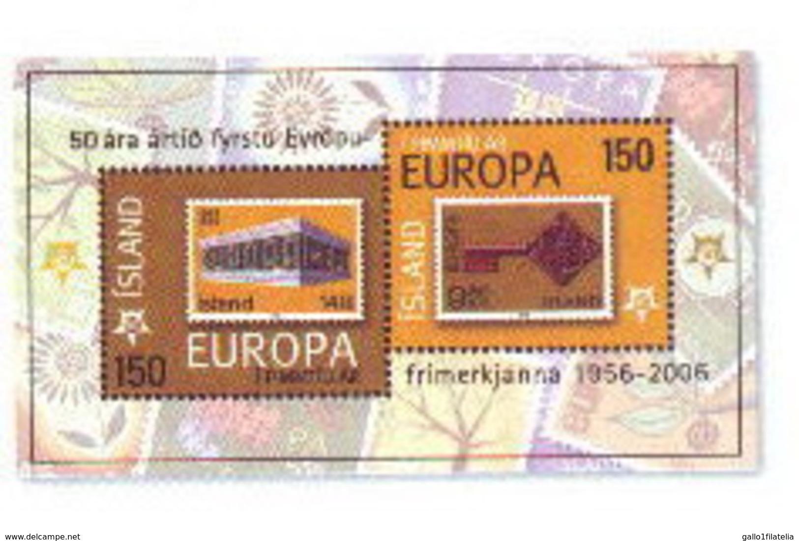 2006 - ISLANDA / ICELAND - CINQUANTESIMO DEL PRIMO FRANCOBOLLO CEPT - 50TH OF THE FIRST EUROPA CEPT STAMP. MNH - Nuovi