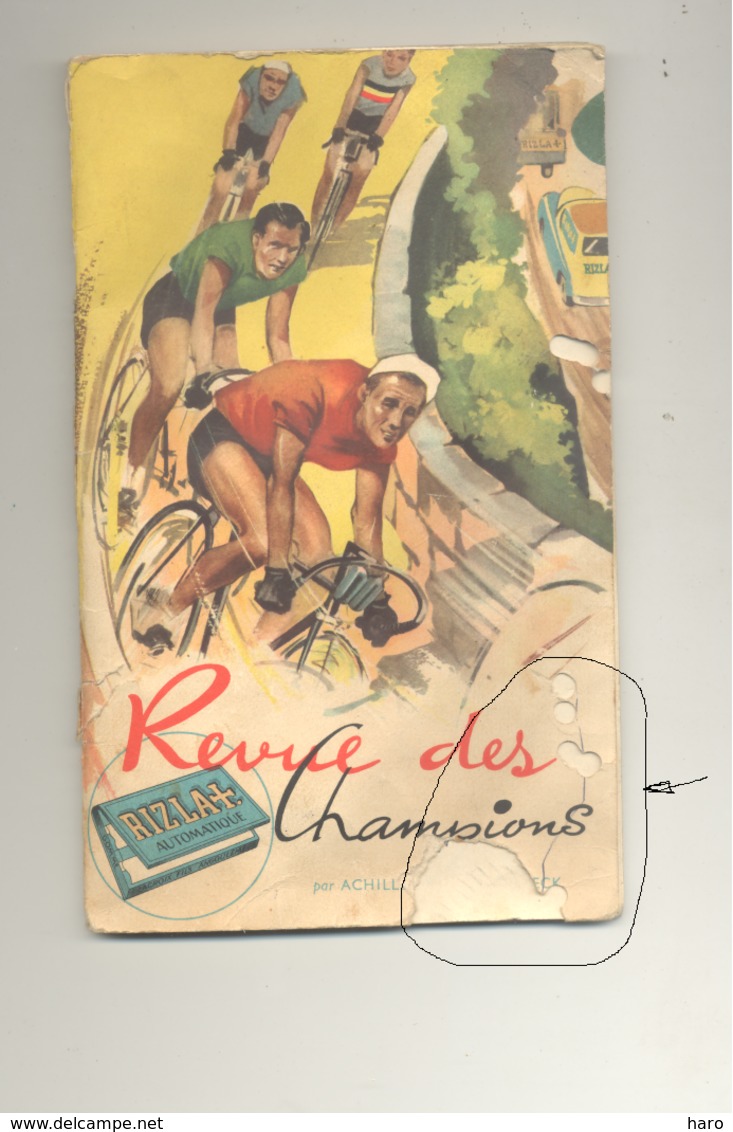 Album " Revue Des Champions " Publicité Papier à Cigarette "RIZLA " Cyclisme, Vélo, Coureur Détails Voir Descriptif (van - Albums & Catalogues