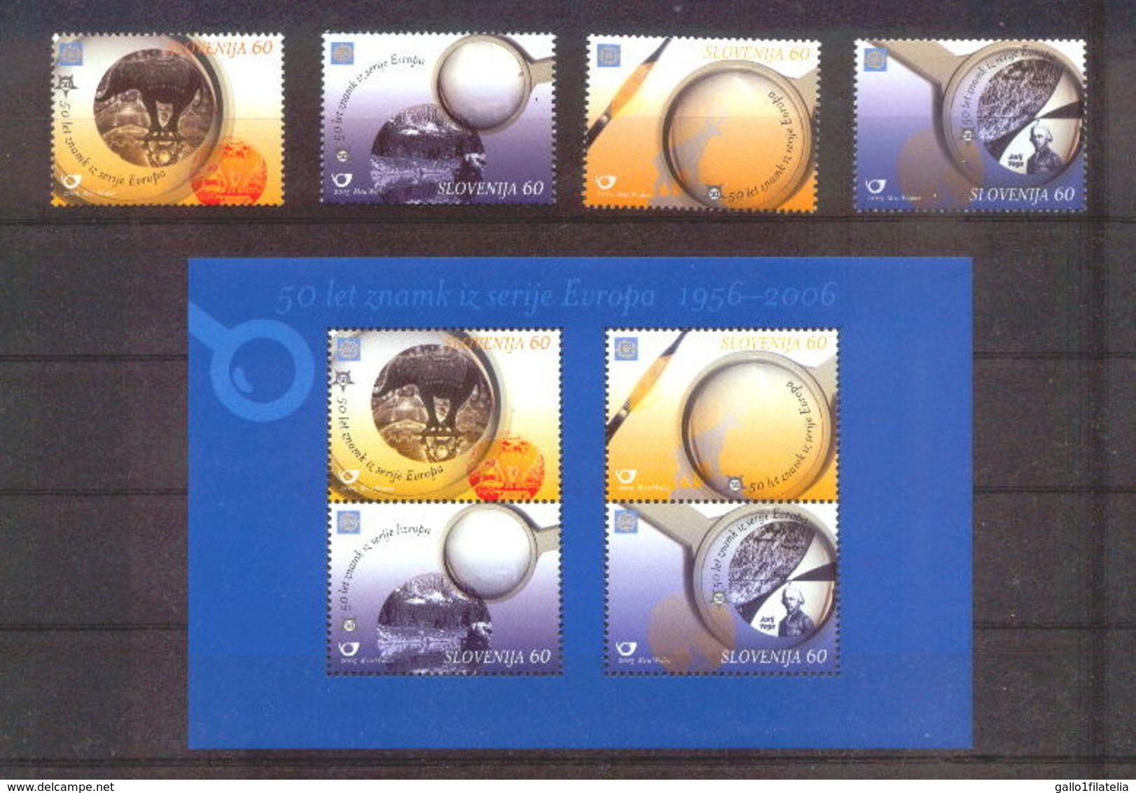 2005 - SLOVENIA - CINQUANTESIMO DEL PRIMO FRANCOBOLLO CEPT - 50TH OF THE FIRST EUROPA CEPT STAMP. MNH - Slovenia