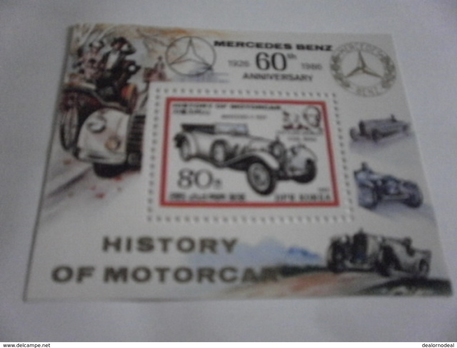 Miniature Sheet Perf History Of The Motor Car Karl Benz - Korea, North