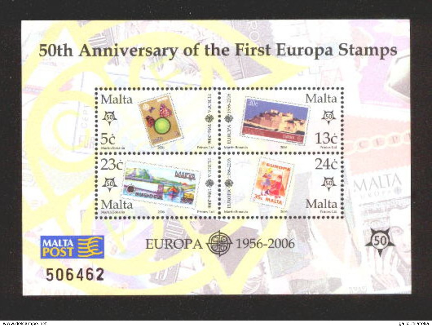 2005 - MALTA - CINQUANTESIMO DEL PRIMO FRANCOBOLLO CEPT - 50TH OF THE FIRST EUROPA CEPT STAMP. MNH - Malta