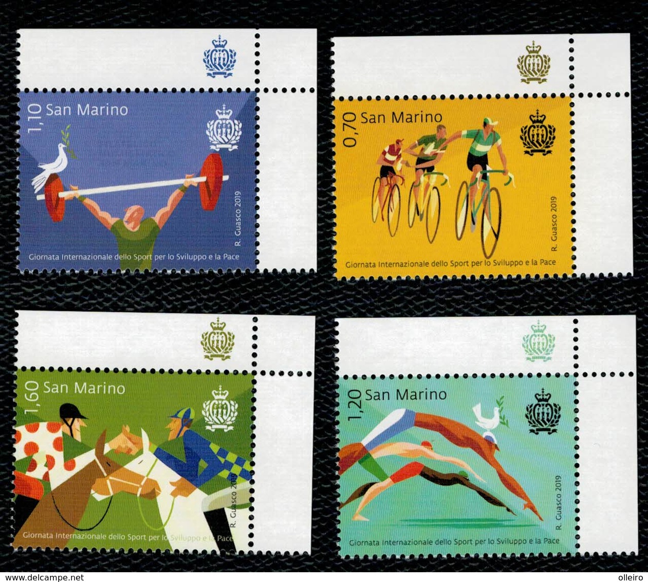 San Marino 2019 International Day Of Sport For Development And Peace 4v Complete Set ** MNH - Nuovi