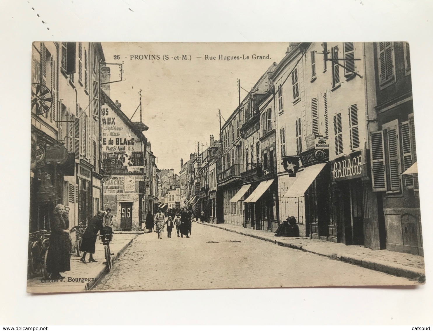 Carte Postale Ancienne PROVINS Rue Hugues Le Grand - Provins