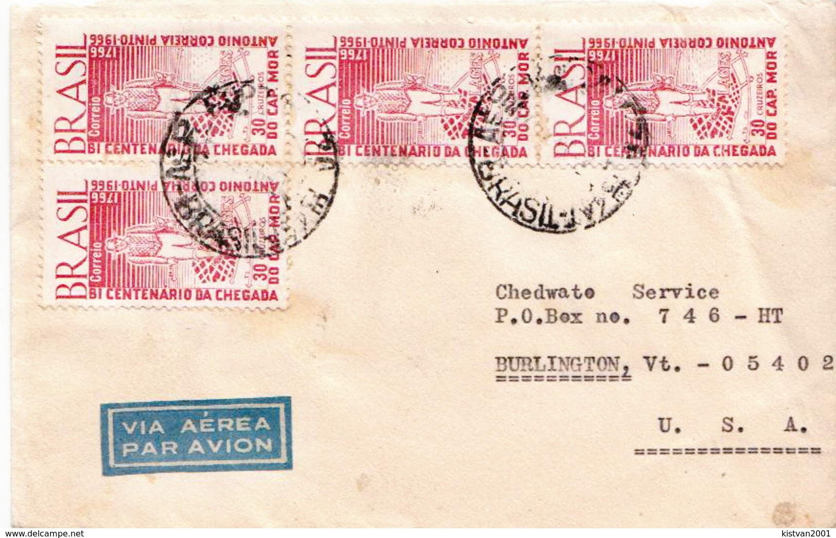 Postal History Cover: Brazil Stamps On Cover - Covers & Documents