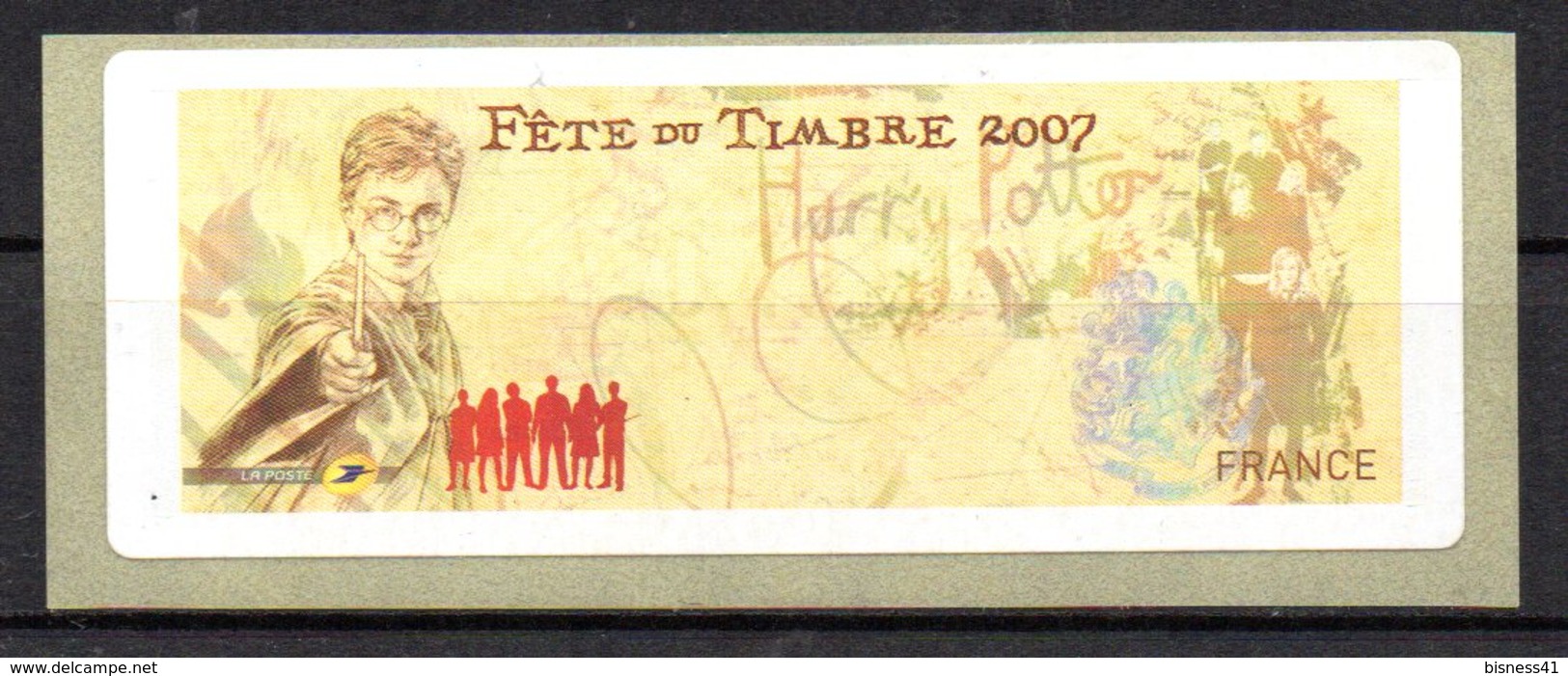 Vignette LISA Neuve & Vierge // Harry Potter // Paris 2007 - 1999-2009 Illustrated Franking Labels