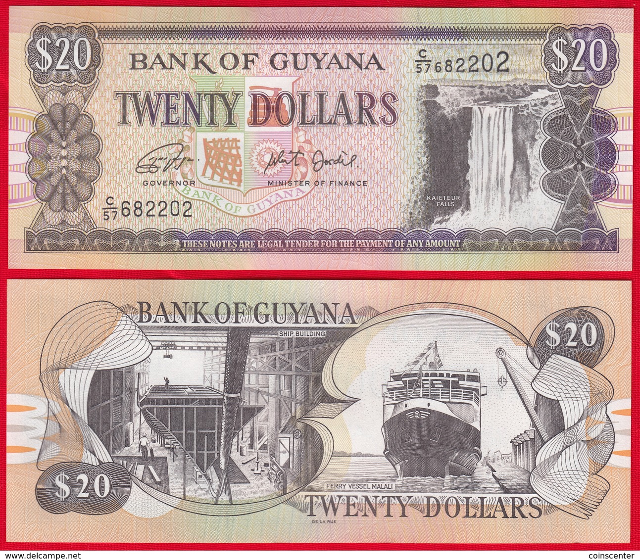 Guyana 20 Dollars 2018 P - 30g UNC - Guyana