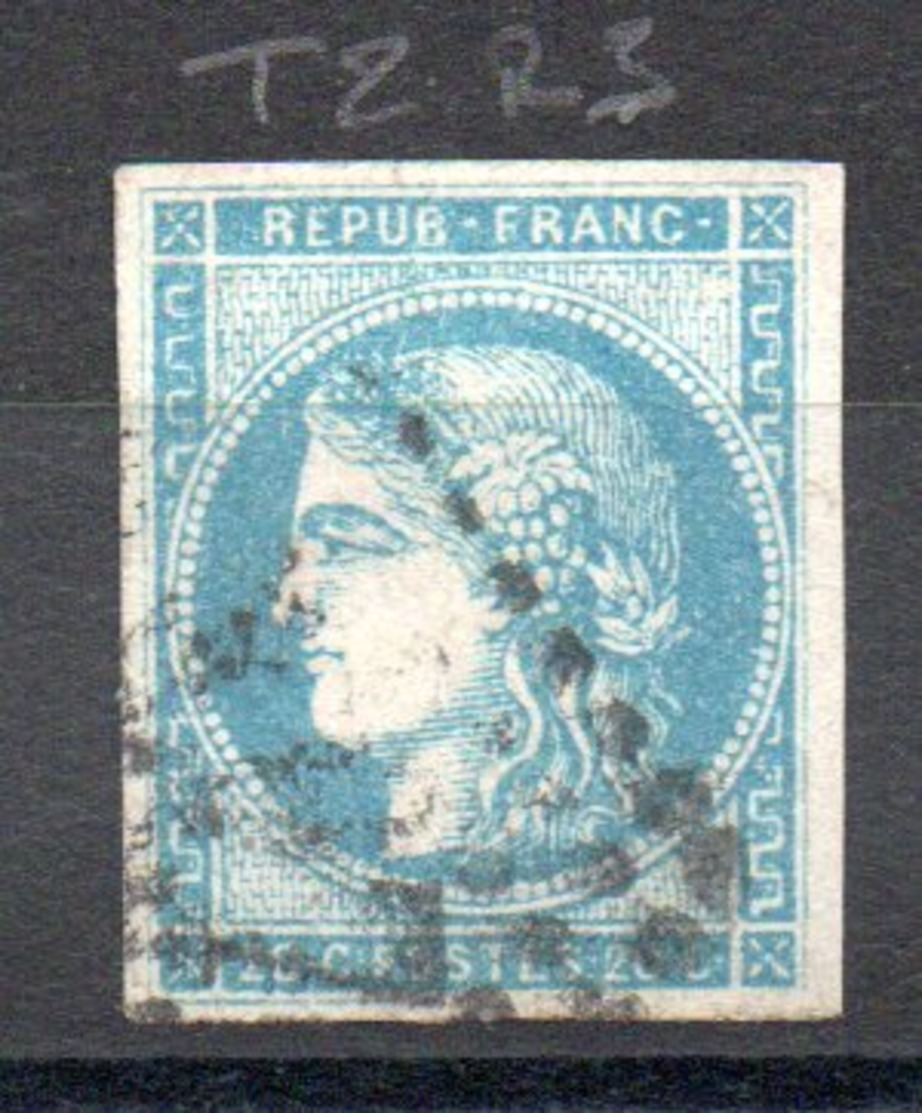 FRANCE - 1870 - YT N° 45C - Report 3 - Cote: 70,00 € - 1870 Bordeaux Printing