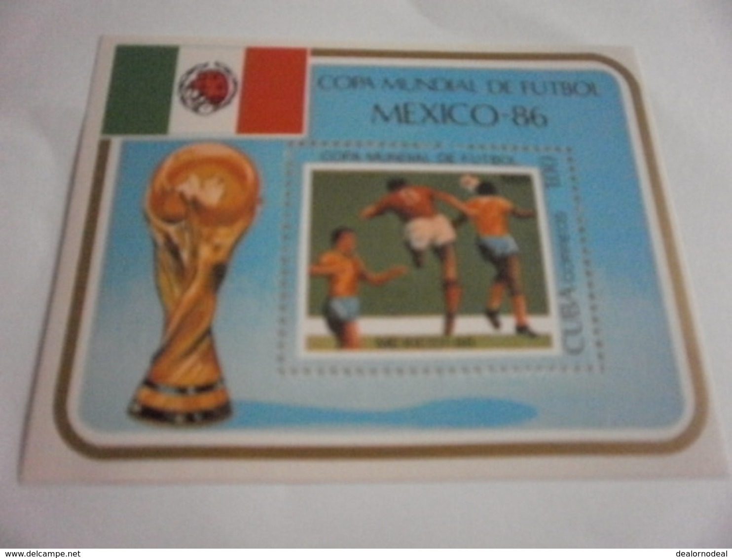 Miniature Sheet Perf Mexico Football World Cup 1986 - Unused Stamps