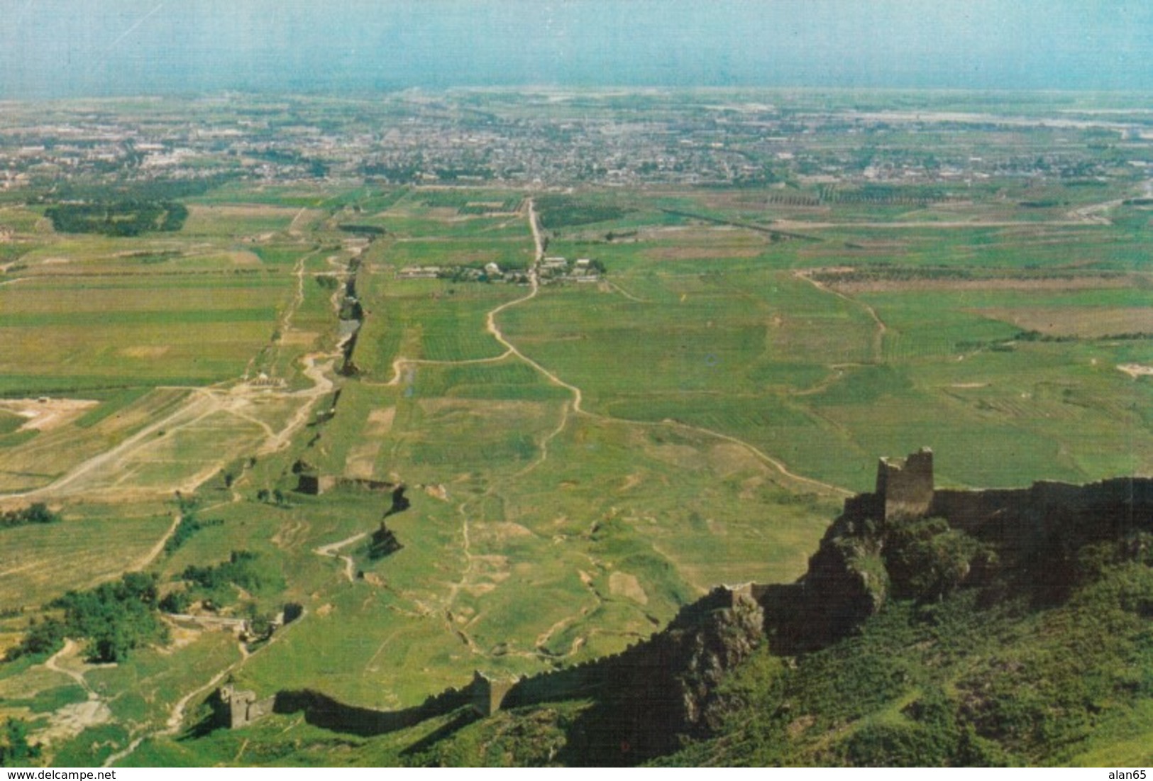 Great Wall Of China, Near Unidentified City C1990s Vintage Postcard - China