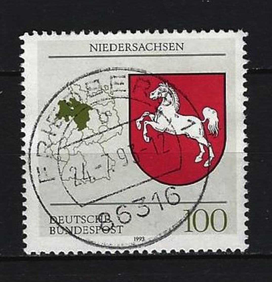 BUND Mi-Nr. 1662 Wappen Niedersachsen Gestempelt Friedberg - Gebraucht