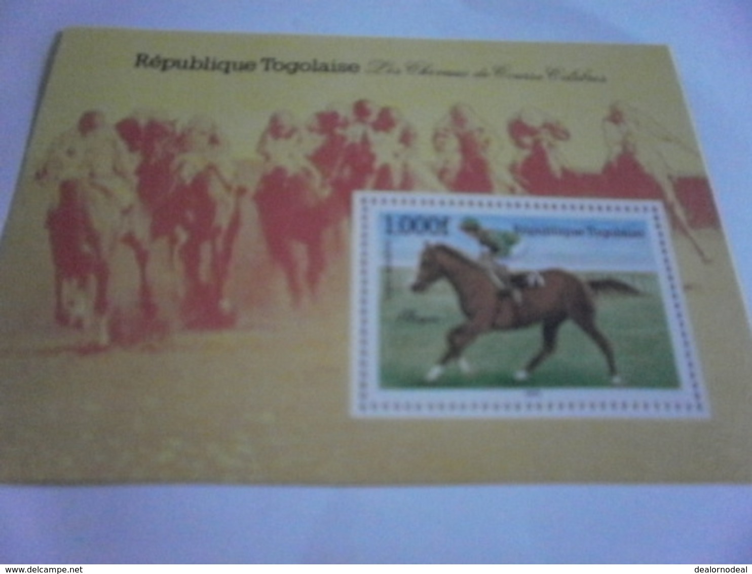 Miniature Sheet Perf  Les Chevaux De Course Horse Racing Jumps - Togo (1960-...)