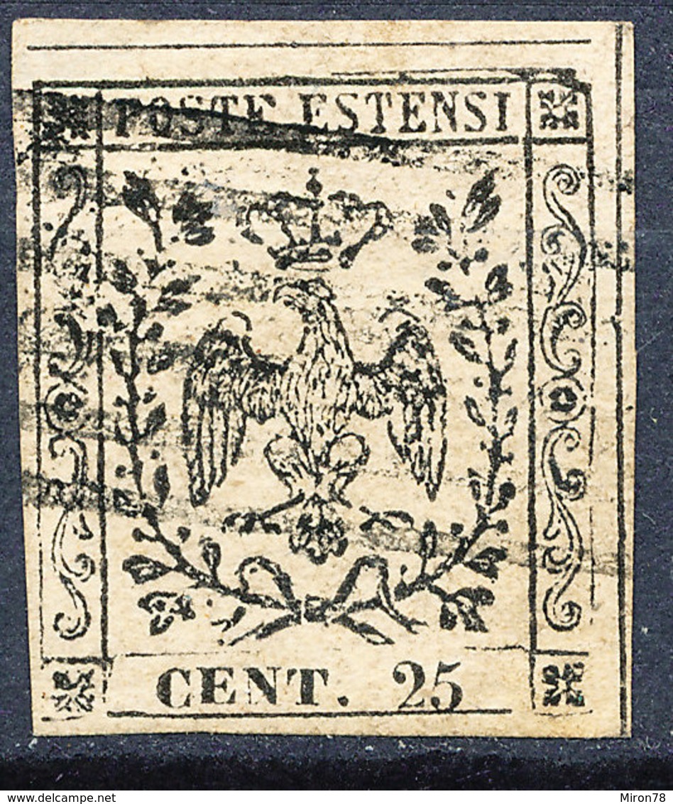 Stamp ITALY STATES MODENA 1852 Used - Modène