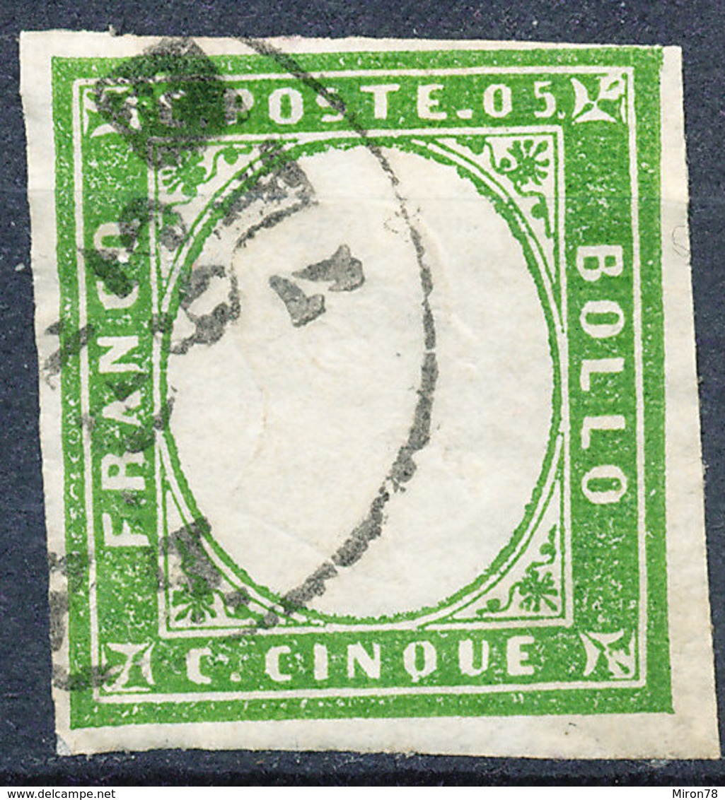 Stamp ITALY STATES SARDINIA  1850-1861 Used - Sardinia