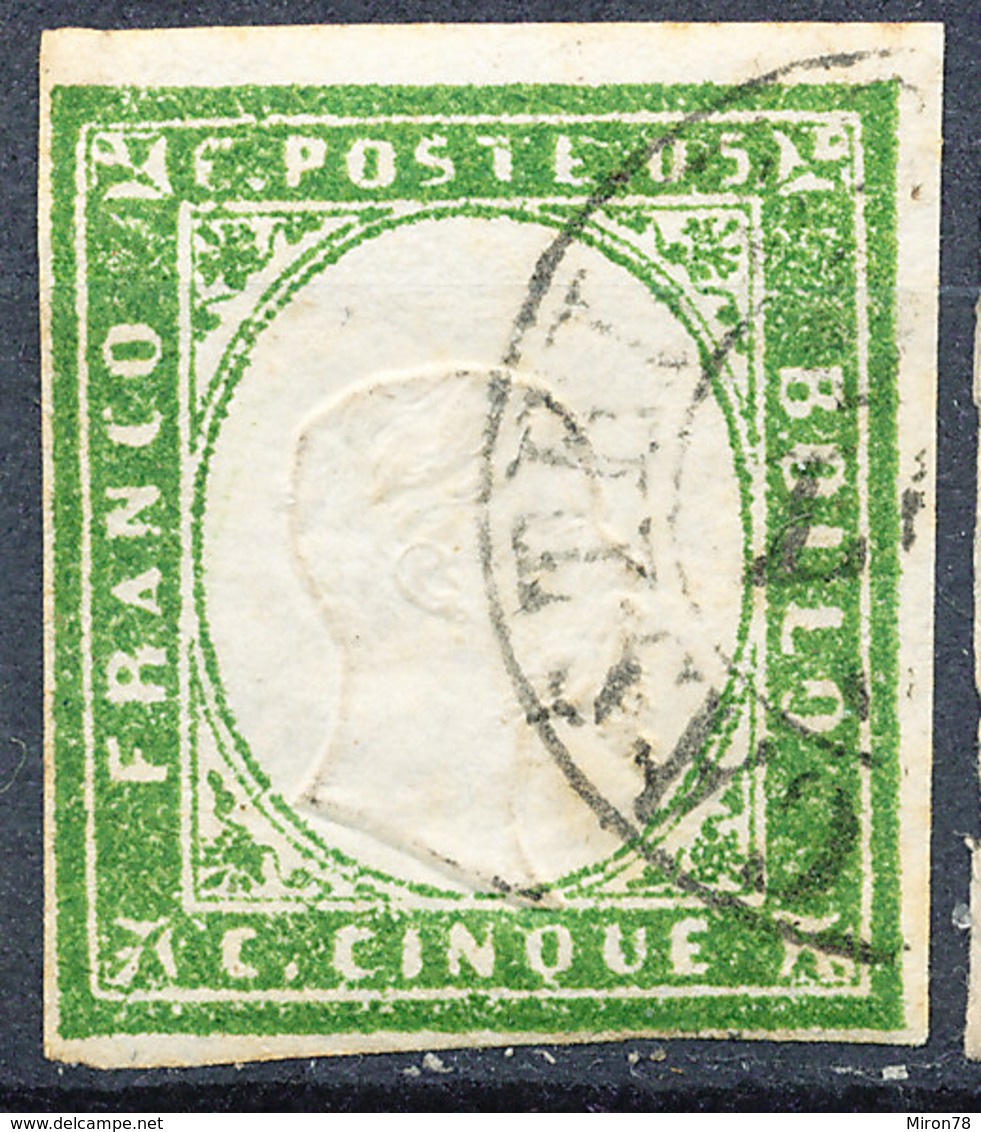 Stamp ITALY STATES SARDINIA  1850-1861 Used - Sardegna