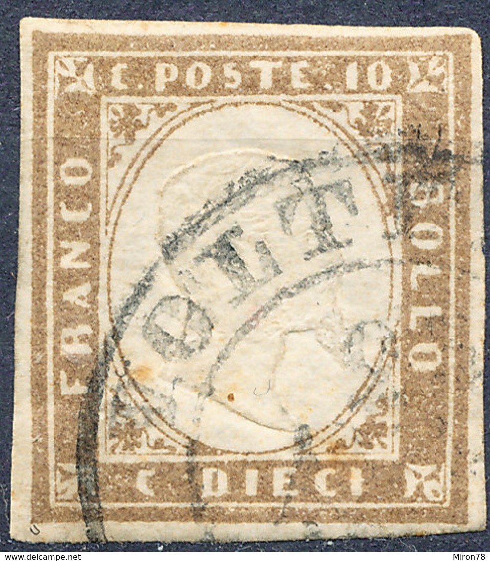 Stamp ITALY STATES SARDINIA  1855-1863 Used - Sardinia