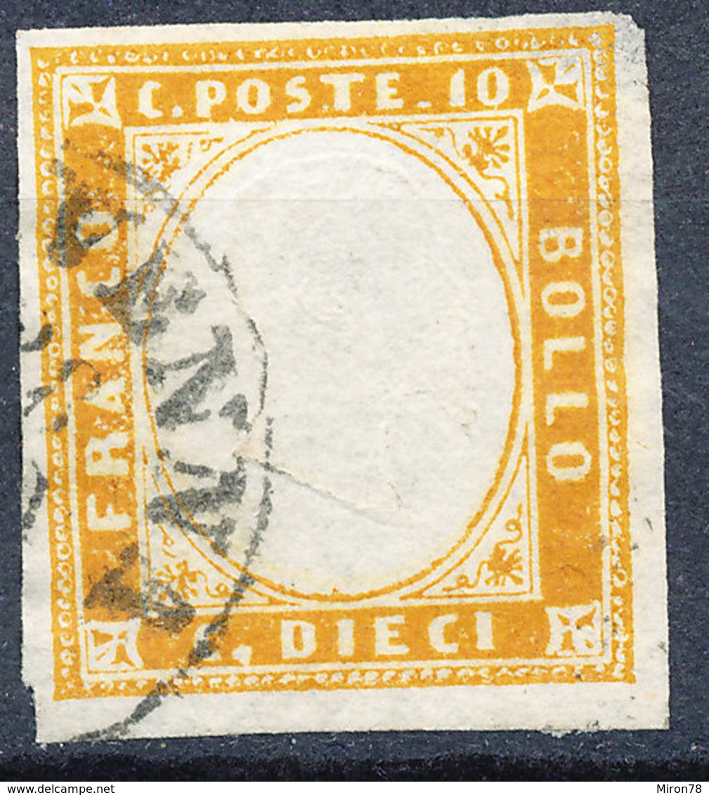 Stamp ITALY STATES SARDINIA  1855-1863 Used - Sardinia