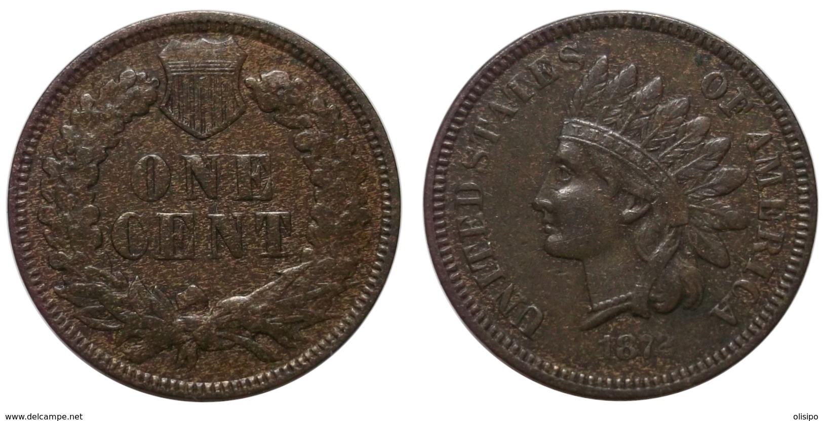 1 Cent 1872 (U.S.A.) - 1859-1909: Indian Head