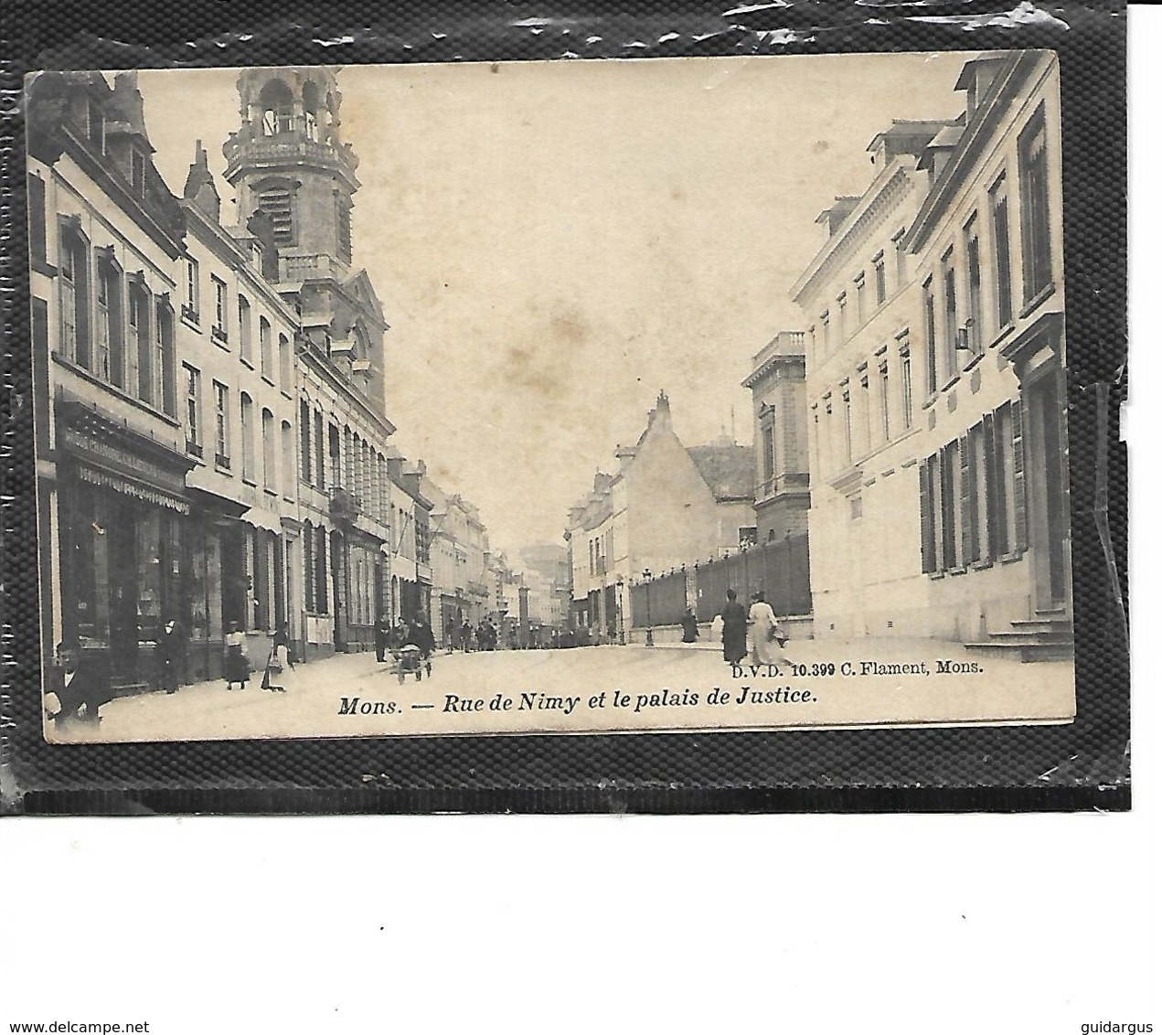 Europe-Belgique-MONS-Une Vue Animée Des Magasins Rue De NIMY- - Mons