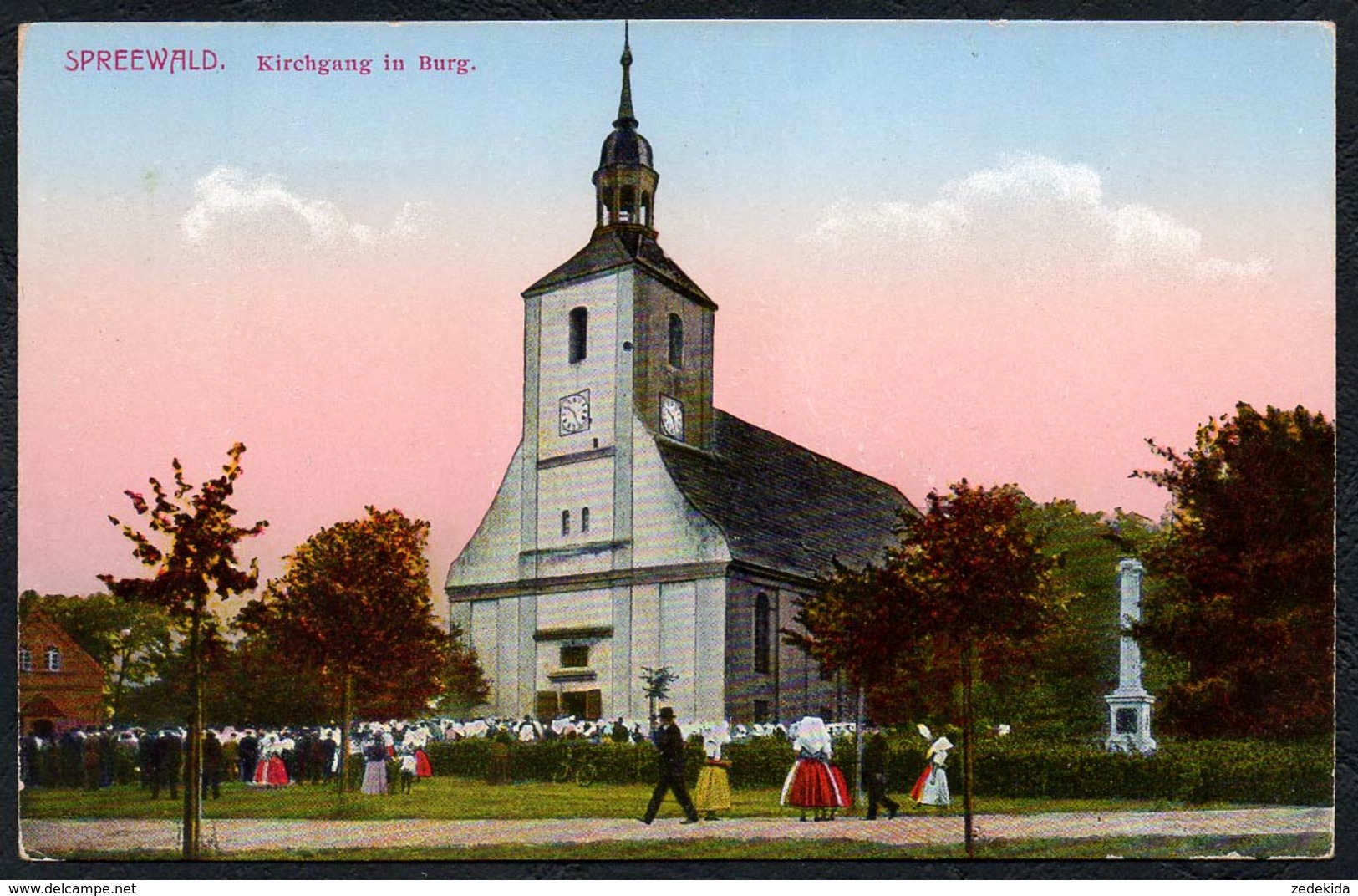 C5401 - TOP Burg - Kirche Kirchgang - Spreewald - Otto Schökel - Kirchen U. Kathedralen