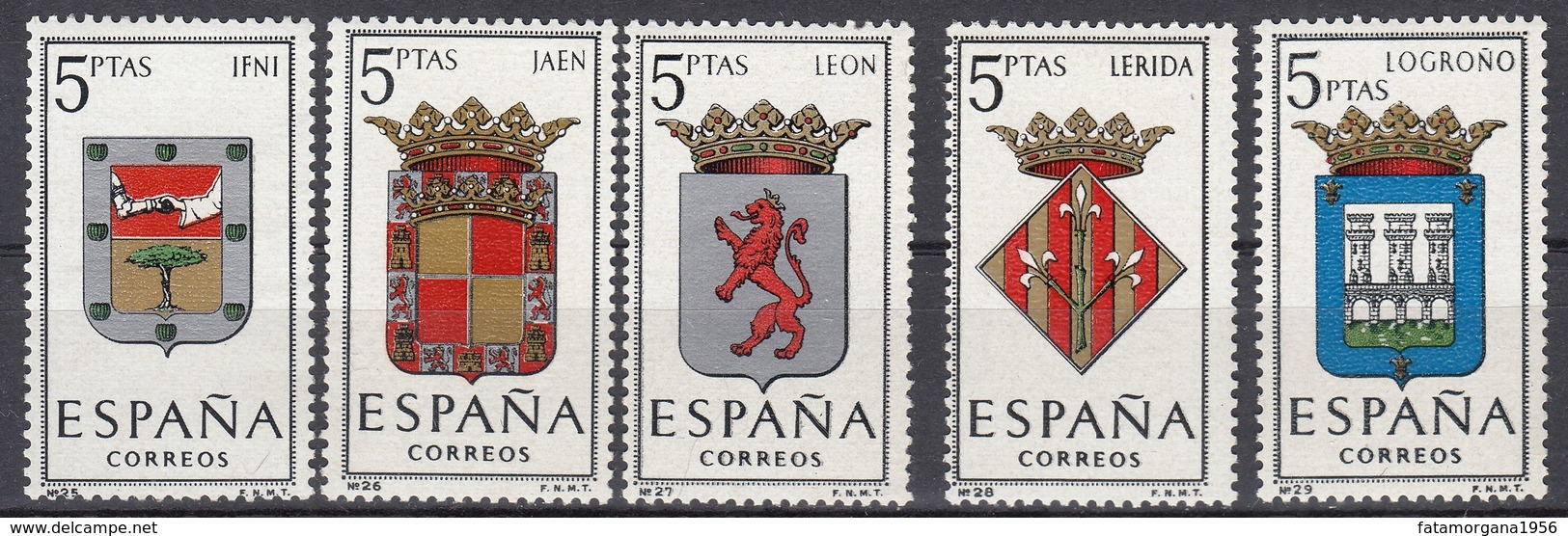 ESPAÑA - SPAGNA - SPAIN - ESPAGNE - 1964 - Lotto Di 5 Valori Nuovi MNH: Yvert 1212/1214B MNH. - Nuovi