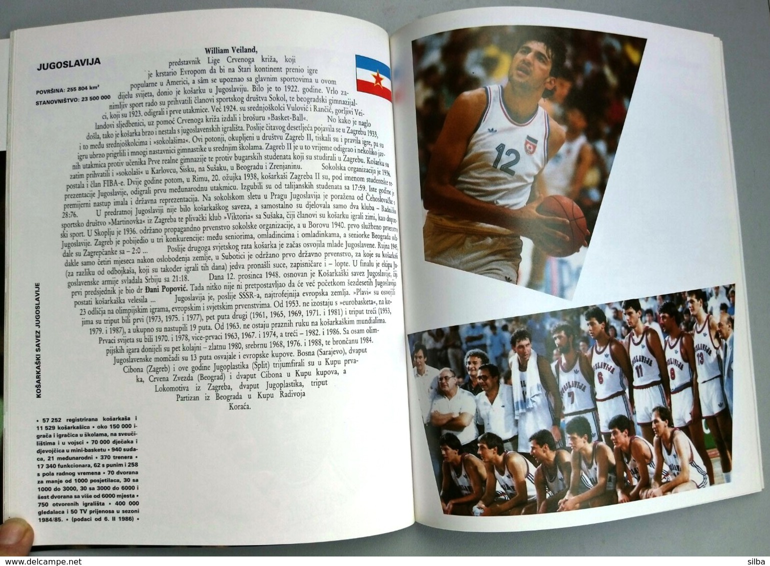 Croatia 1989 / EUROBASKET  ZAGREB '89 / 26th European Basketball Championship for Men / Book