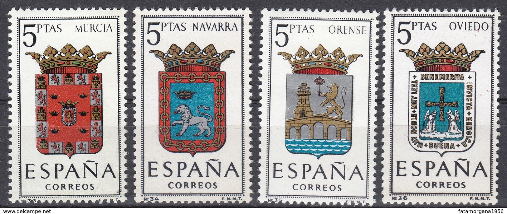 ESPAÑA - SPAGNA - SPAIN - ESPAGNE - 1964 - Lotto Di 4 Valori Nuovi MNH: Yvert 1253/1256. - Nuovi