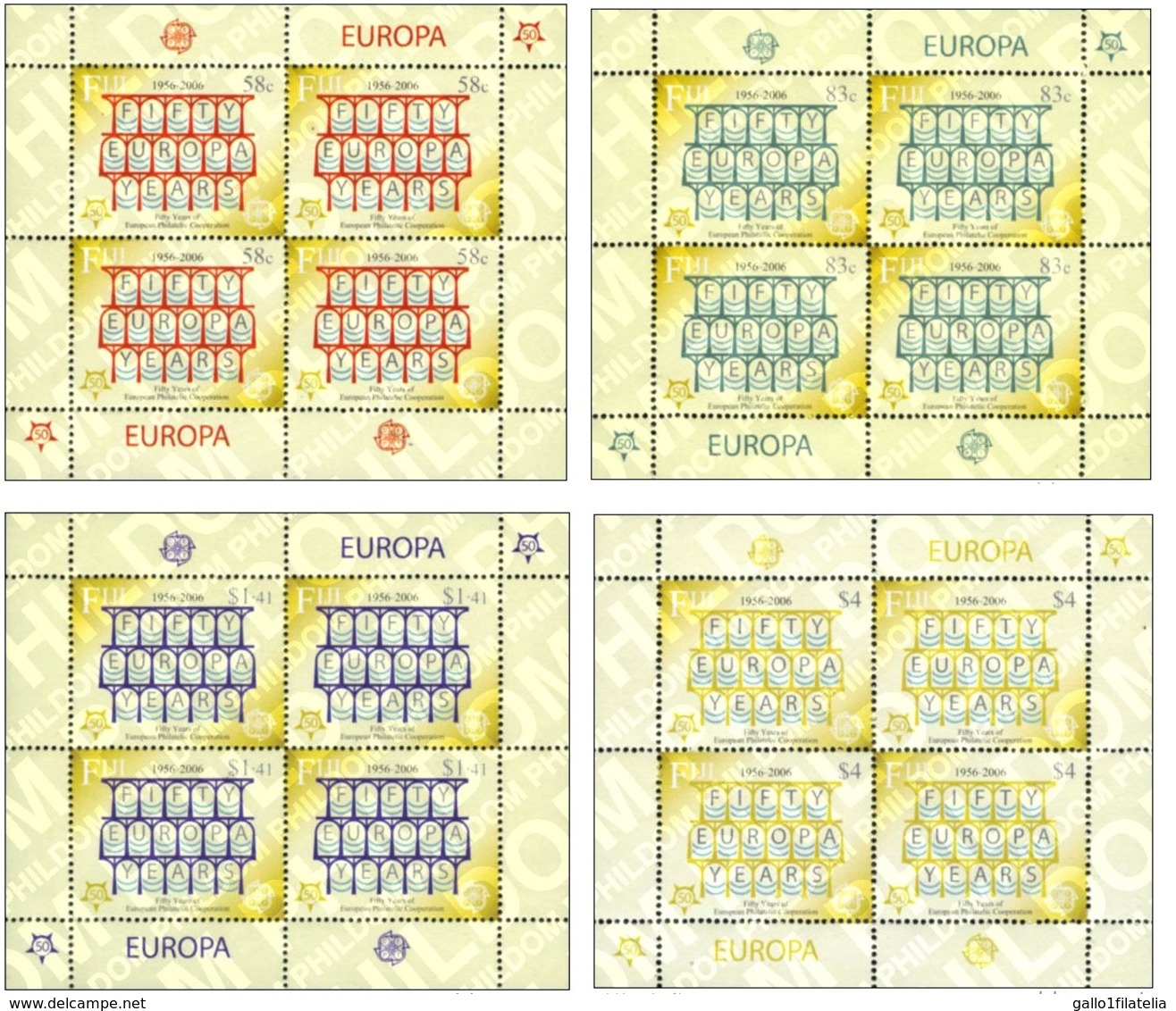 2005 - FIJI - CINQUANTESIMO DEL PRIMO FRANCOBOLLO CEPT - 50TH OF THE FIRST EUROPA CEPT STAMP. MNH - Fidji (1970-...)