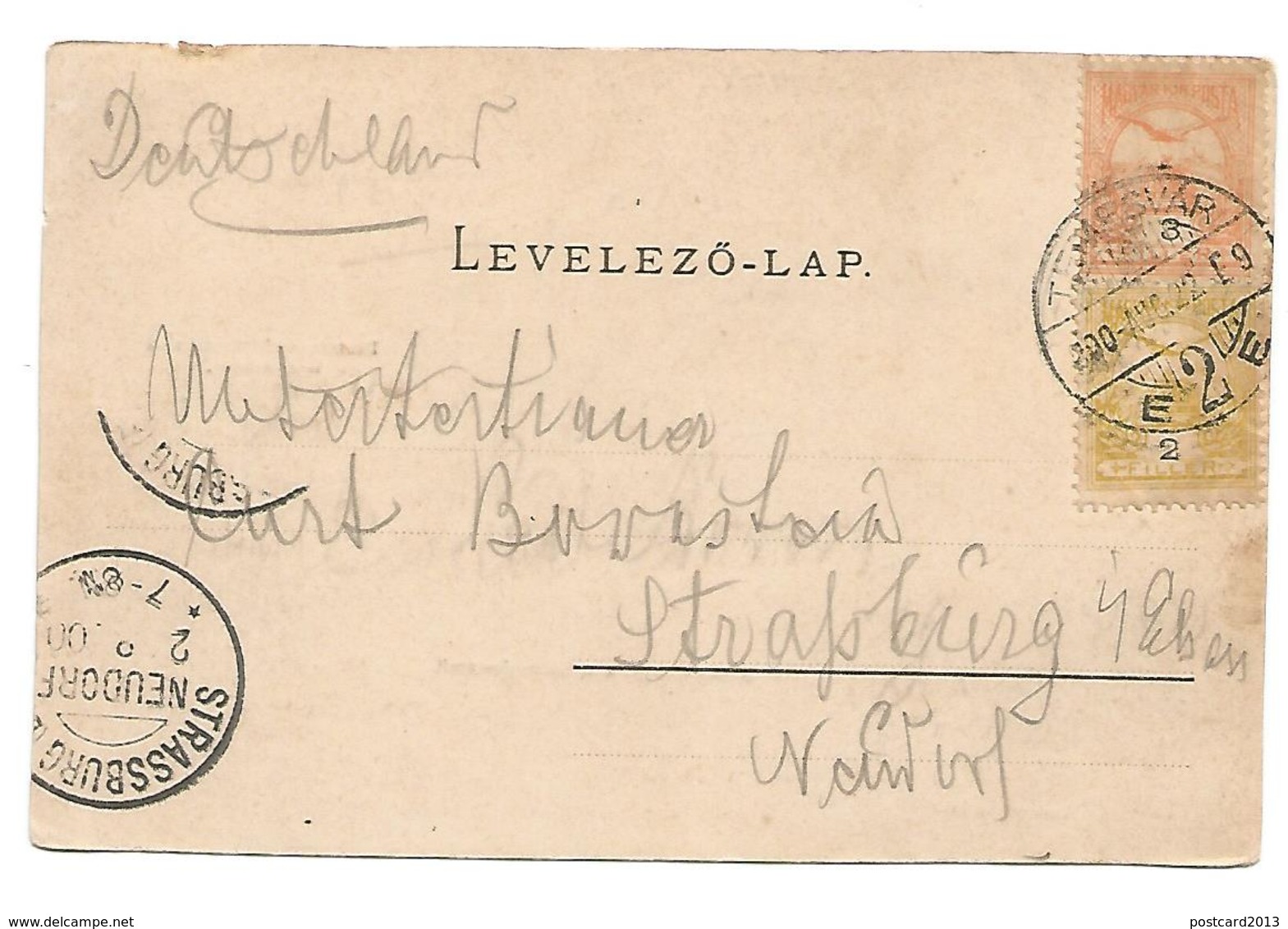 OLD POSTCARD GRUSS TYPE WITH WIEWS OF EISENWERK NADRAG , 1900 . - Ungheria