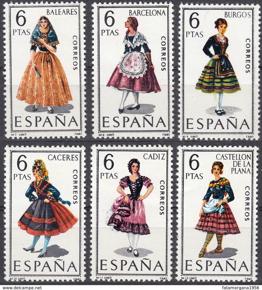 ESPAÑA - SPAGNA - SPAIN - ESPAGNE - 1967 - Serie Completa Di 6 Valori Nuovi MNH: Yvert 1455/1460. - Nuovi