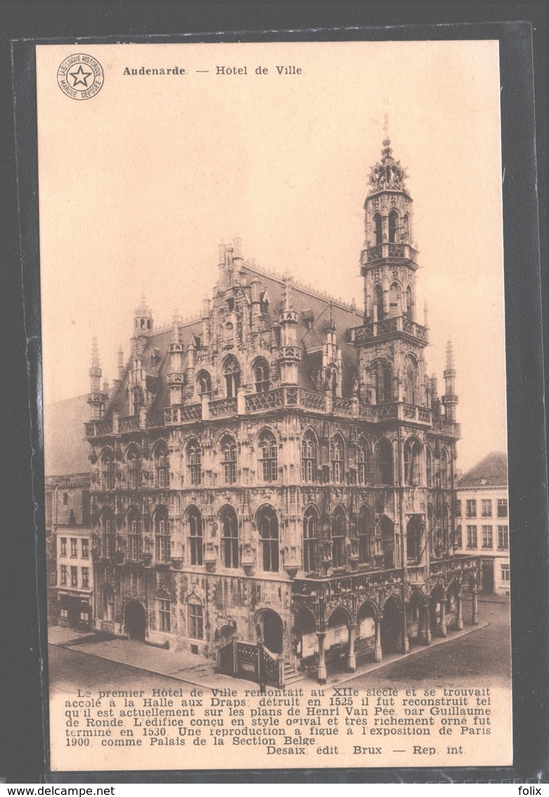 Oudenaarde / Audenarde - Hôtel De Ville - Blanco Rug - Oudenaarde