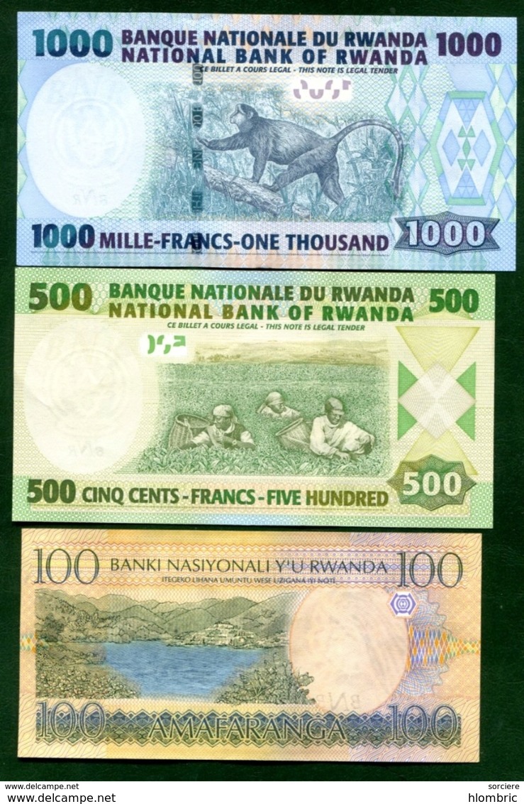 Rwanda  3  Billets - Rwanda