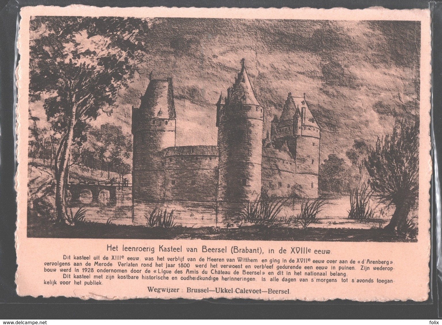 Beersel - Het Leenroerig Kasteel Van Beersel In De XVIIIe Eeuw - Beersel