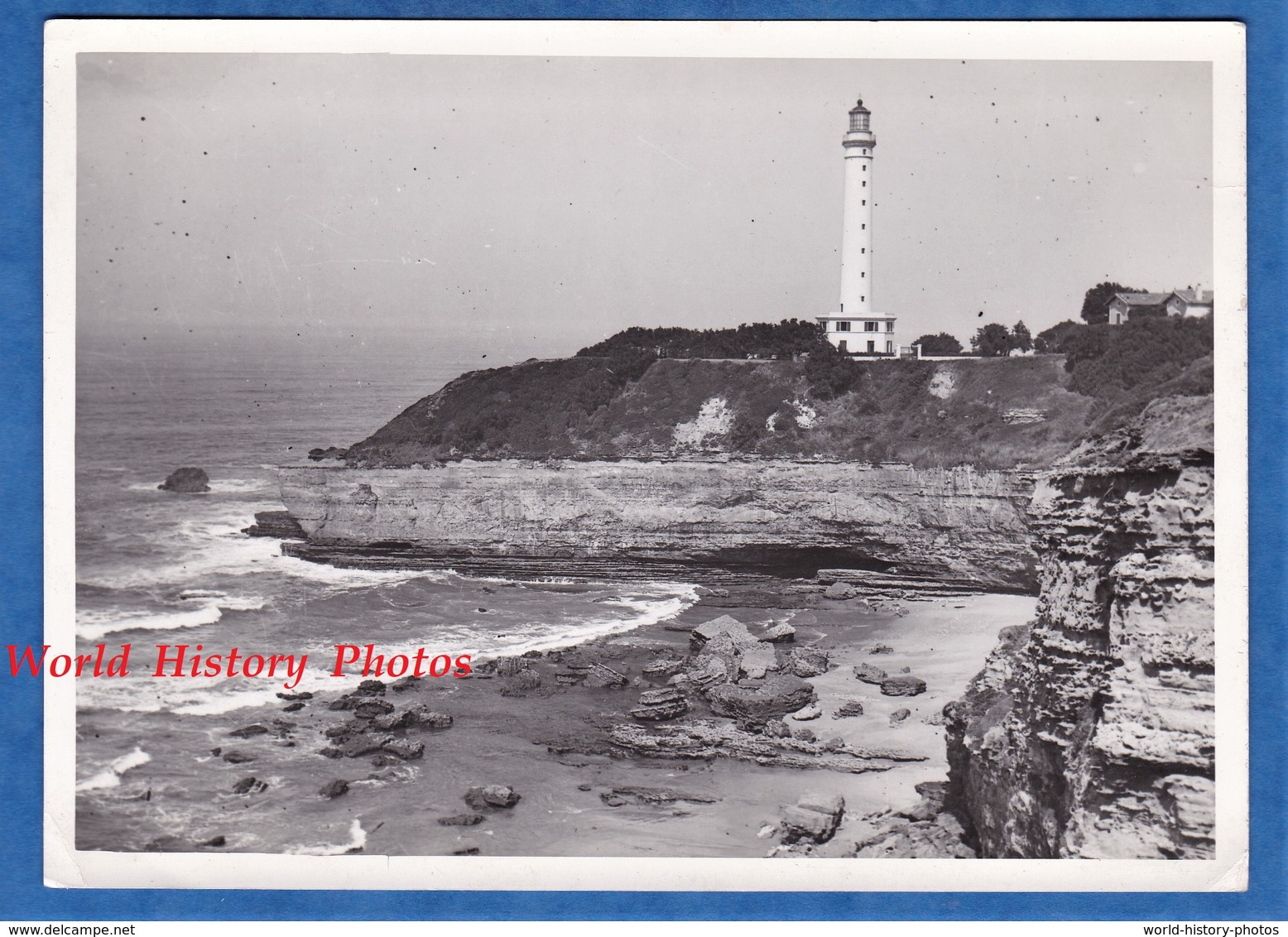 Photo Ancienne - BIARRITZ - Le Phare - Bord De Mer - Photographe à Identifier - Pays Basque - Bateaux