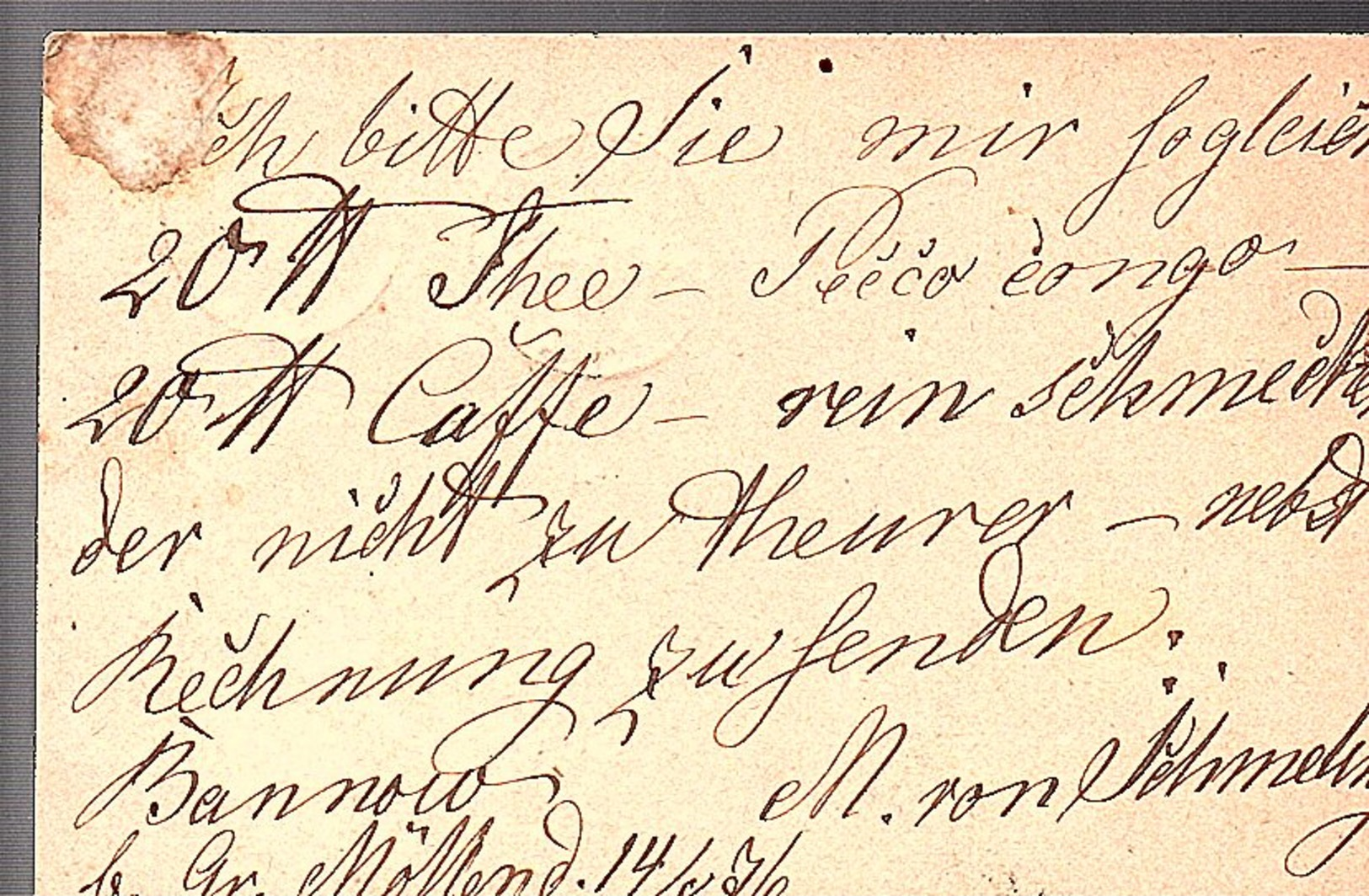 1876 COESLIN (CÖSLIN) = KOSZALIN Polska Poland To Gorinchem Holland Order Of Coffee And Tea (690) - Briefe U. Dokumente