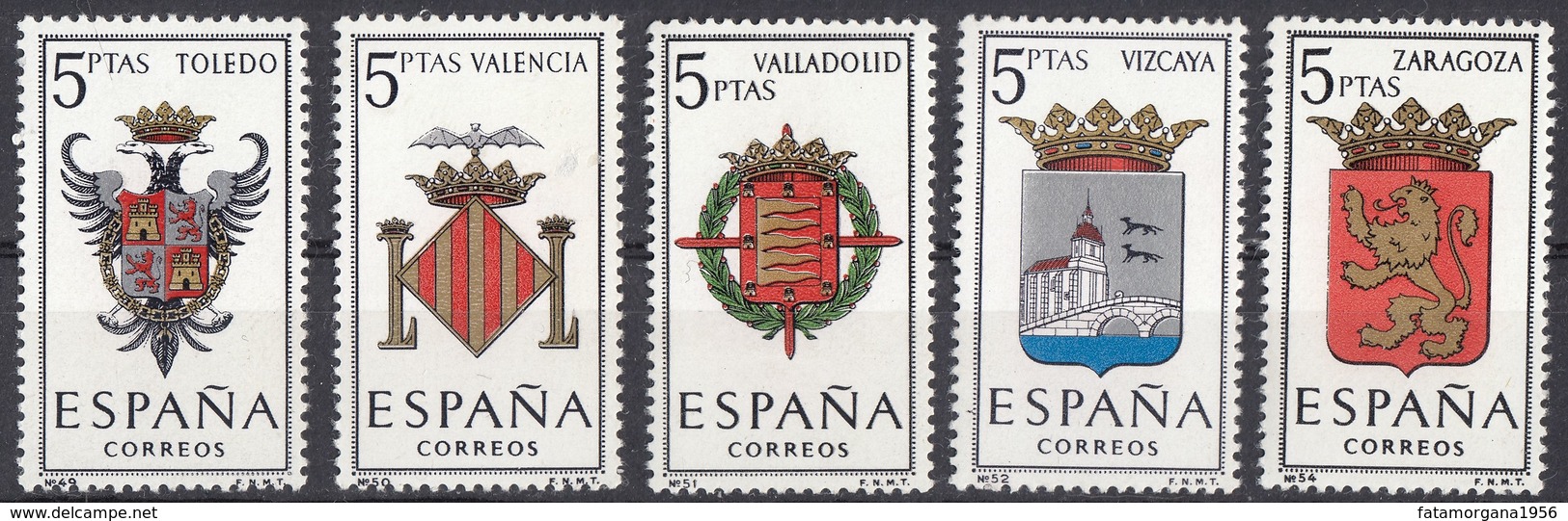 ESPAÑA - SPAGNA - SPAIN - ESPAGNE - 1966 - Lotto Di 5 Valori Nuovi MNH: Yvert 1358/1361 E 1363. - Nuovi