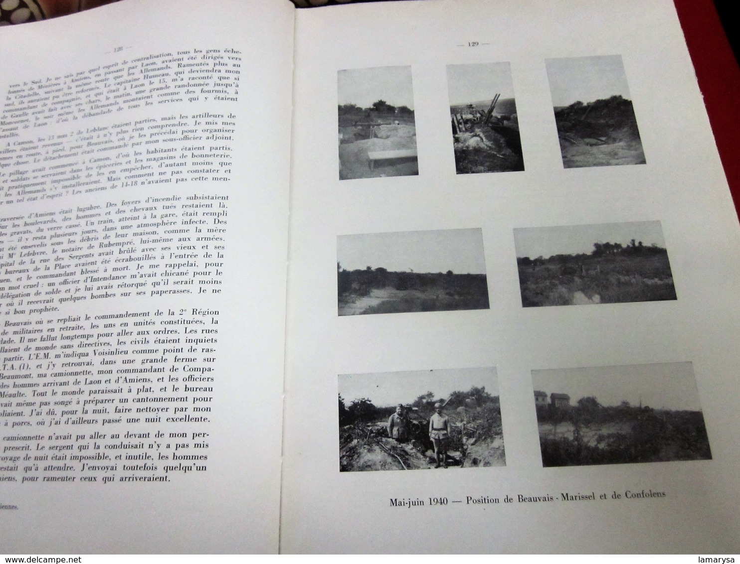 WW1 & WW2 -SOUVENIR DE GUERRE D'1 FANTASSIN 51é DIVISION INFANTERIE-par Gaston Richebé .Militaria Document