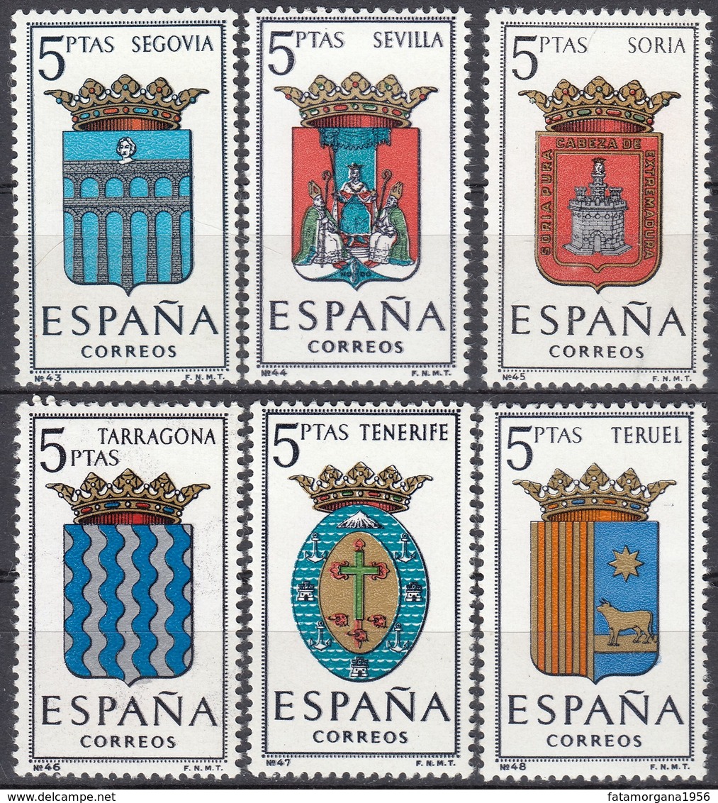 ESPAÑA - SPAGNA - SPAIN - ESPAGNE - 1965 - Serie Completa Di 6 Valori Nuovi MNH: Yvert 1326/1331. - Nuovi