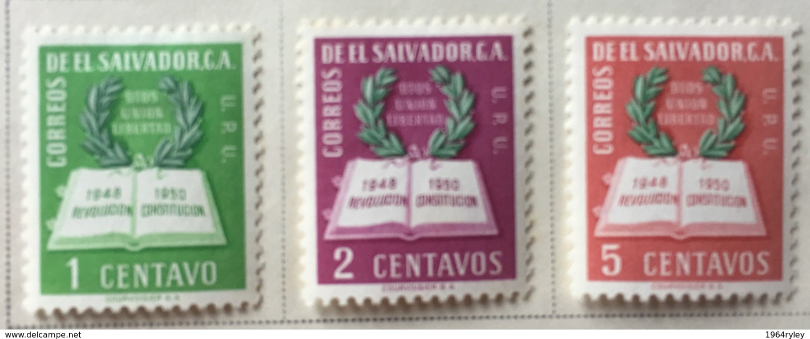 El Salvador - MH* - 1952 - # 615/620 - El Salvador