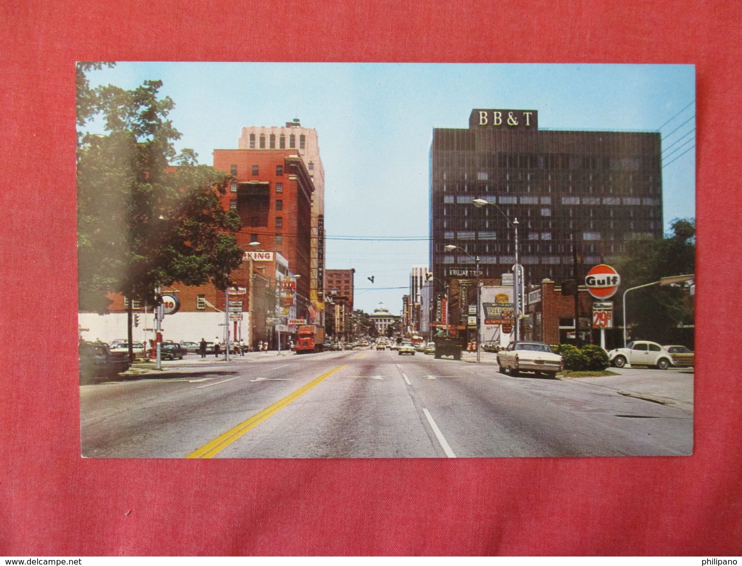 Fayetteville Street    Gulf Gas Sign  Raleigh   North Carolina  -ref 3368 - Raleigh