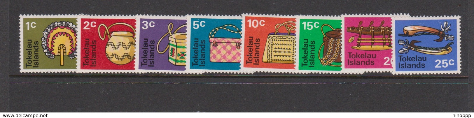 Tokelau SG 25-32 1971 Handicrafts, Mint Hinged Stamps - Tokelau