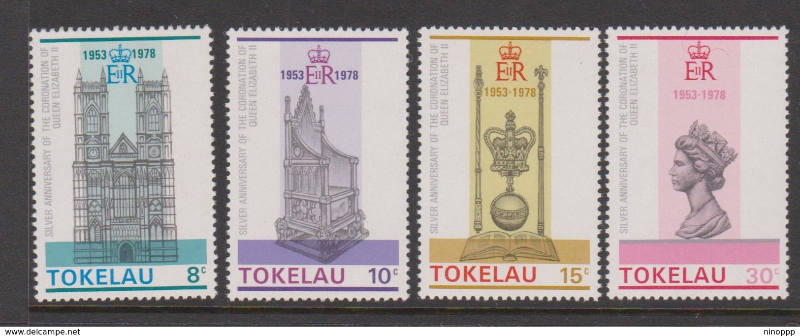 Tokelau SG 61-64 1978 25th Anniversary Of Coronation,mint Never Hinged - Tokelau