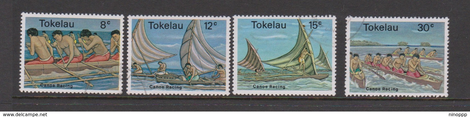 Tokelau SG 65-68 1978 Canoe Racing,used - Tokelau