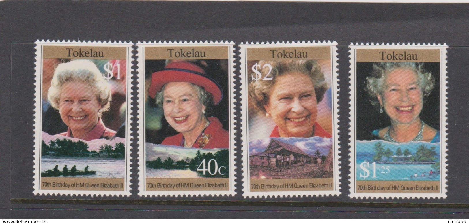Tokelau SG 240-243 1996 70th Birthday Queen Elizabeth II ,mint Never Hinged - Tokelau
