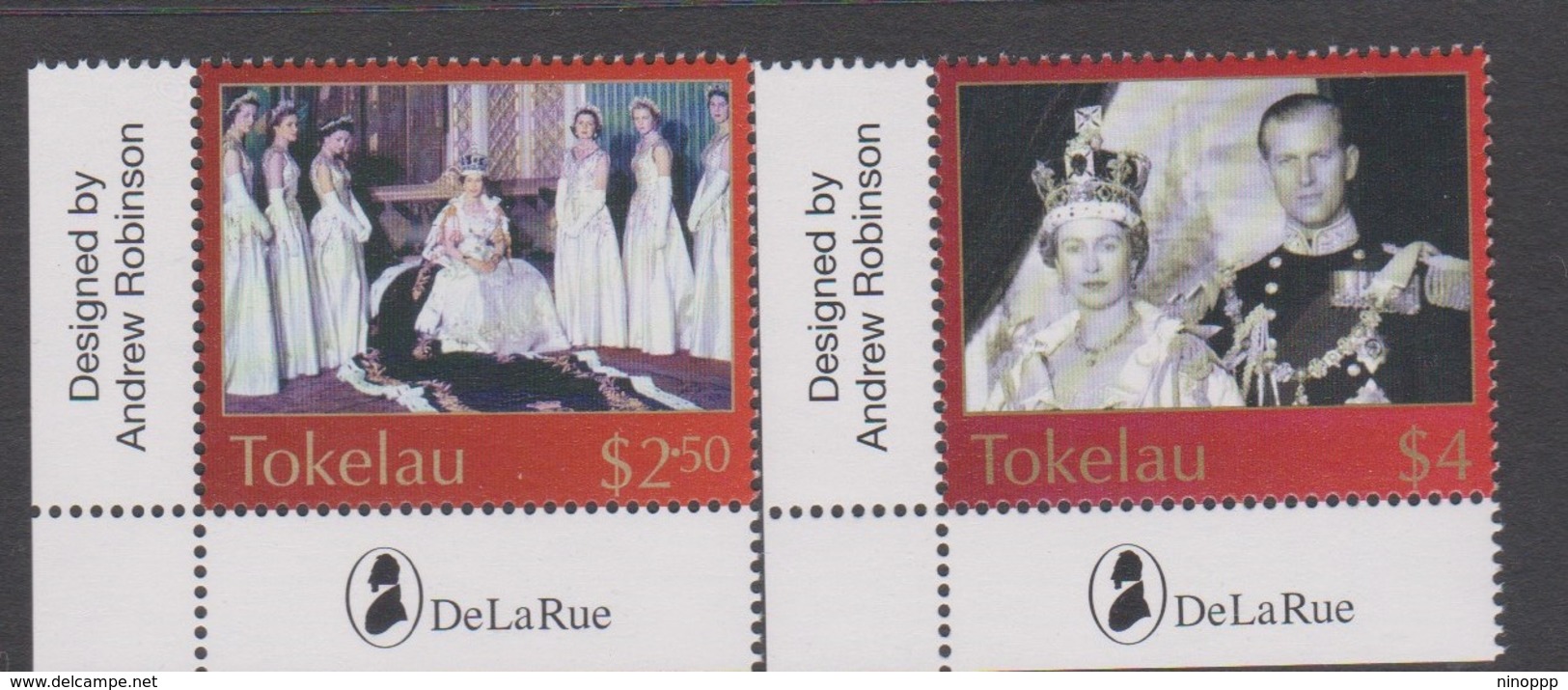 Tokelau SG 348-349 2003 Queen Elizabeth II Coronation Jubilee,mint Never Hinged - Tokelau